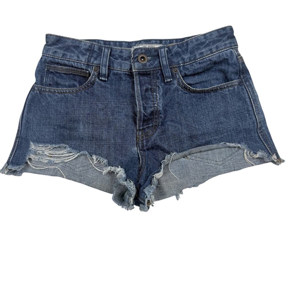 Free People Button Fly High Rise Shorts